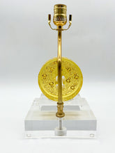 Load image into Gallery viewer, Good Fortune Gold Crystal on Acrylic Lamp, 17&quot;