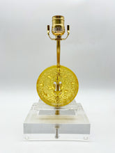 Load image into Gallery viewer, Good Fortune Gold Crystal on Acrylic Lamp, 17&quot;