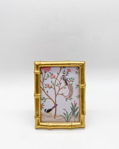 Gold Faux Bamboo Photo Frame, 5x7