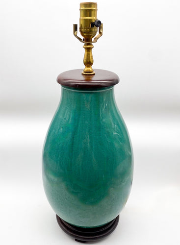 Green Glazed Ceramic Lamp