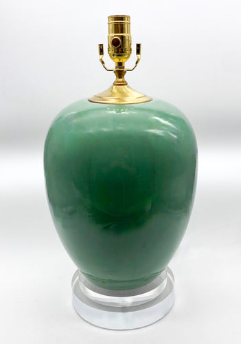 Green Melon Jar Table Lamp