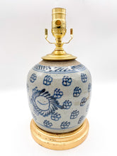 Load image into Gallery viewer, Grey Celadon Ginger Jar Lamp 9"h x 6.5" b