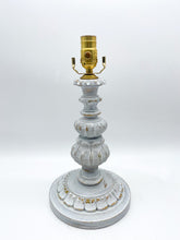 Load image into Gallery viewer, Hand Painted Italian Carved Wooden Table Lamp