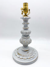 Load image into Gallery viewer, Hand Painted Italian Carved Wooden Table Lamp