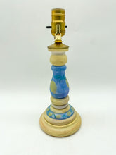 Load image into Gallery viewer, Handpainted Ceramic Candlestick Lamp