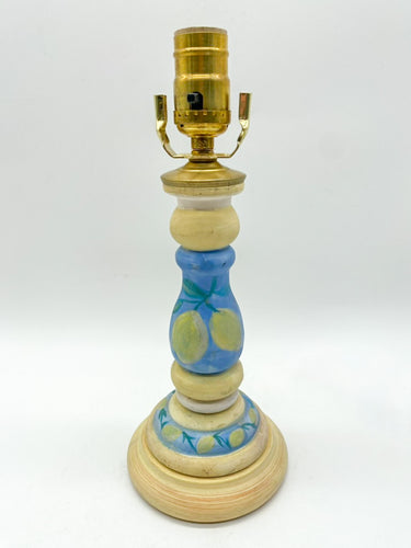 Handpainted Ceramic Candlestick Lamp