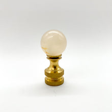 Load image into Gallery viewer, quartz, quartzite, quartz ball, finial, finials, lamp finial, lamp finials, natural, natural finial, natural material