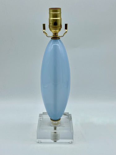 Cloud Blue Murano Glass Lamp, 20.5