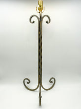 Load image into Gallery viewer, Iron Tall Triple Twist Table Lamp Handpainted Finish