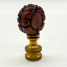 Load image into Gallery viewer, Carved Jasper Disc Finial, 1-3/4&quot;