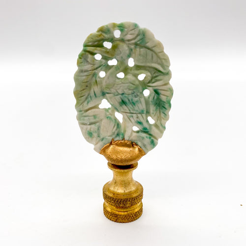 finial, lamp finial, finials, Dallas lampshades, Dallas finials, Dallas lamps, cabochon, carved, carving, seagull, crane, tropical, lampshades