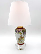 Load image into Gallery viewer, Japanese Porcelain Vase Lamp w/ Rooster, 11.5"