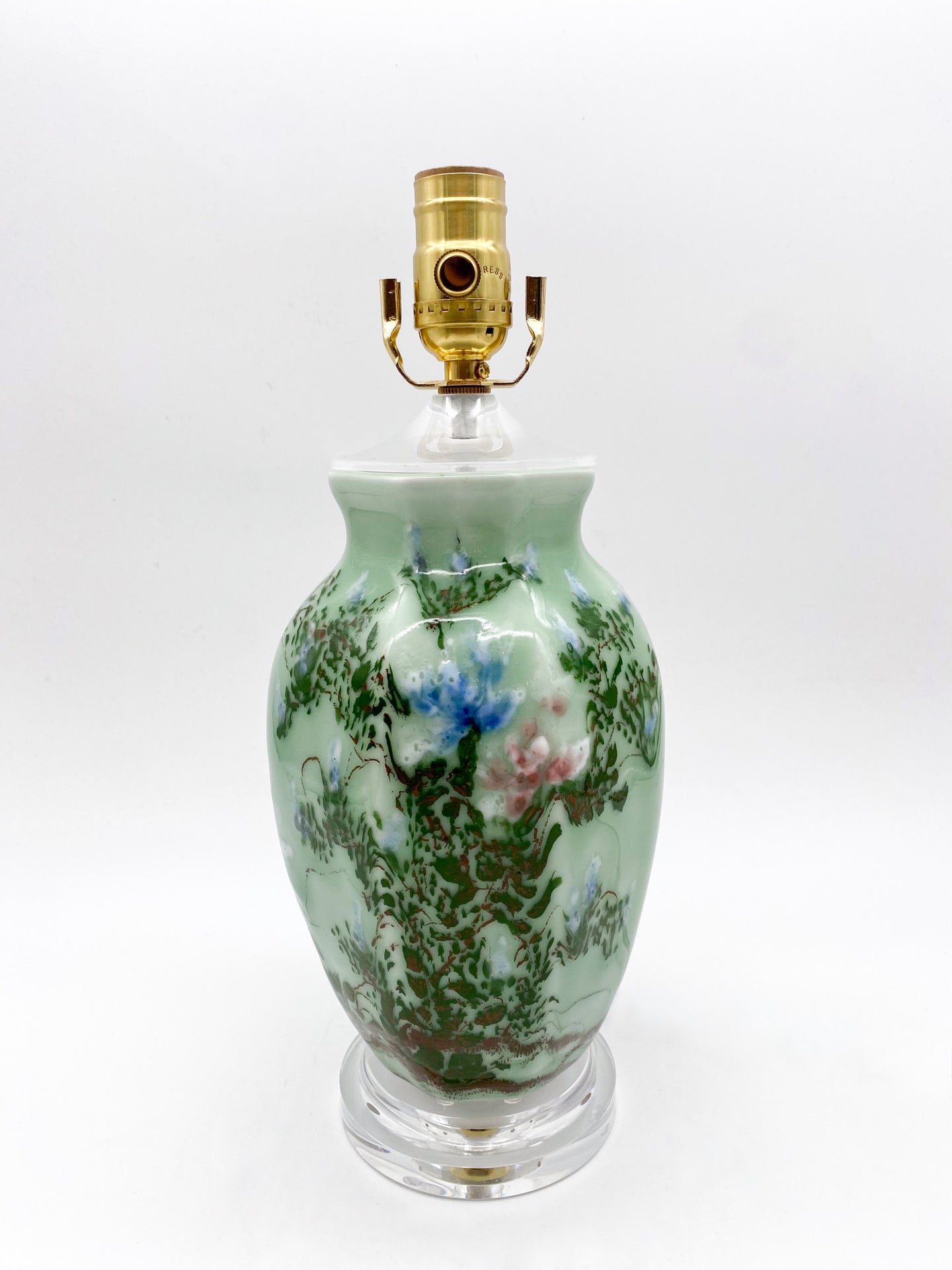 Japanese Seto Pottery Lamp