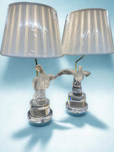 Load image into Gallery viewer, Lalique Pair of Doves as Lamps