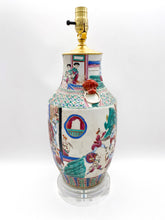 Load image into Gallery viewer, lamps, lamps store, lighting store, Dallas lampshade store, Dallas lamps, interior design Dallas, lampshade store, lampshades Dallas, chinese ceramic, oriental ceramic, asian art, tablelamp, antique ceramic, antique porcelain

