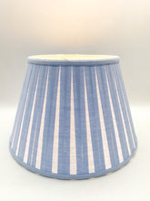 Load image into Gallery viewer, Linen Box Pleat Empire, 12", Blue Chambray
