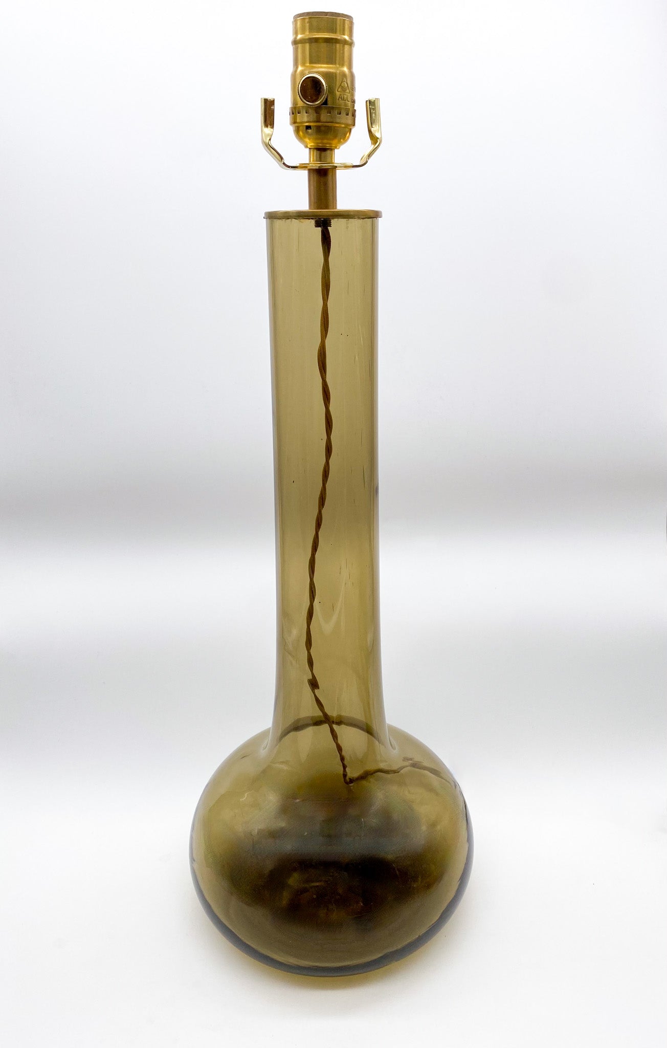 Long Neck Brown Murano Lamp