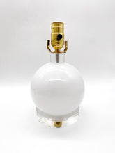 Load image into Gallery viewer, Milk Glass Globe Three Way Lamps