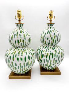 Mill Reef Palm Lamp, 30"H x 17"D