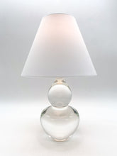 Load image into Gallery viewer, clear, glass, miniature, double gourd, solid glass, lamp, crystal, crystal glass
