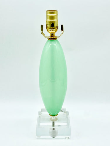 Green Murano Ellipsoid Lamp
