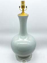 Load image into Gallery viewer, Off-White Crackle Vase Lamp, 18&quot; to socket