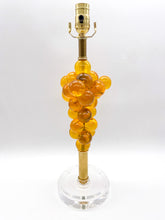 Load image into Gallery viewer, Pair of Vintage Grape Cluster Lamps, Yellow/Gold, ~26&quot;