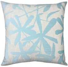 Load image into Gallery viewer, blue and white floral pillow, blue and white decorative pillow, dallas pillows, dallas home design, dallas interior decor 
