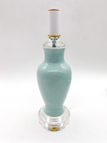 Inverted Pear Shaped Fishtail Celadon Mini Vase Lamp 3