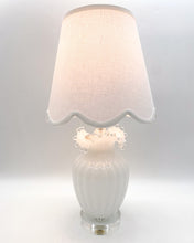 Load image into Gallery viewer, Pearly Opalescent Italianate Vase Lamp (10.5&quot; to socket)