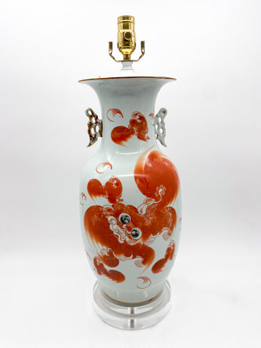 Phu Lion Fish Tail Vase Lamp