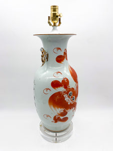 Phu Lion Fish Tail Vase Lamp