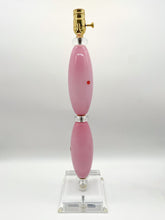 Load image into Gallery viewer, Pink Stacked Murano Glass Lamp