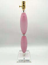 Load image into Gallery viewer, Pink Stacked Murano Glass Lamp