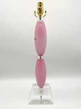 Load image into Gallery viewer, Pink Stacked Murano Glass Lamp