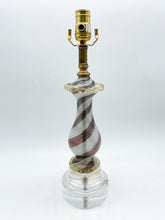 Load image into Gallery viewer, Vintage Filigrana Murano Acrylic Table Lamp