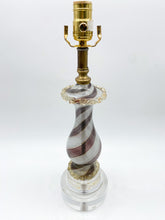 Load image into Gallery viewer, Vintage Filigrana Murano Acrylic Table Lamp