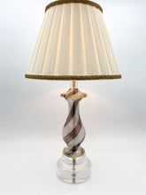 Load image into Gallery viewer, Vintage Filigrana Murano Acrylic Table Lamp