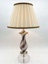 Load image into Gallery viewer, Vintage Filigrana Murano Acrylic Table Lamp