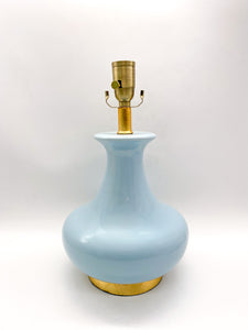 Quinn Table Lamp, Light Blue, 22-3/4"