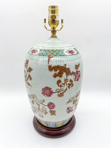 Rose Gold Antique Melon Jar Table Lamp