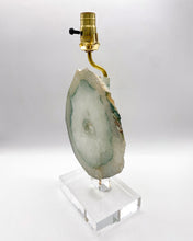 Load image into Gallery viewer, Sea Mineral Green &amp; Quartz Agate Slab Lamp