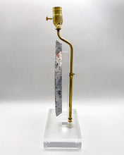 Load image into Gallery viewer, Sea Mineral Green &amp; Quartz Agate Slab Lamp