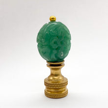 Load image into Gallery viewer, lamp finial detail, decorative lamp finial, ornamental lamp finial accent, lamp with decorative finial top, table lamp with finial detail, lamp finial in gold finish, brass lamp finial with classic shape, modern lamp finial with sleek silhouette, glass lamp finial with faceted design, crystal-style lamp finial detail, sculptural lamp finial accent, elegant lamp finial in warm brass tone,