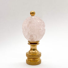 Load image into Gallery viewer, lamp finial detail, decorative lamp finial, ornamental lamp finial accent, lamp with decorative finial top, table lamp with finial detail, lamp finial in gold finish, brass lamp finial with classic shape, modern lamp finial with sleek silhouette, glass lamp finial with faceted design, crystal-style lamp finial detail, sculptural lamp finial accent, elegant lamp finial in warm brass tone,