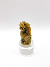 Load image into Gallery viewer, Small Carved Soapstone Fou Dog on Acrylic Base