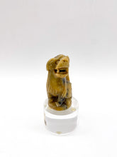 Load image into Gallery viewer, Small Carved Soapstone Fou Dog on Acrylic Base