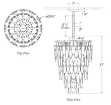 Load image into Gallery viewer, Cora Medium Tall Cascading Chandelier