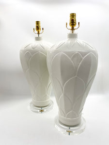 lamps, lamps store, lighting store, Dallas lampshade store, Dallas lamps, interior design Dallas, lampshade store, lampshades Dallas, white lamps, ivory lamps, tropical lamps, beach house lamp, nature lamp, leaf detail, leaf lamp, acrylic base
