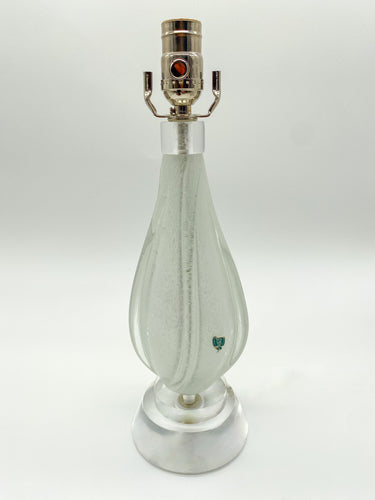 Vintage White Murano Lamp
